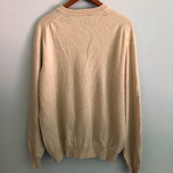 Alan Flusser L Cashmere V-neck Pull over Sweater